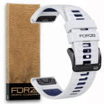 Elite 26MM Easyfit Two-tone Watch Strap - Garmin - White blue