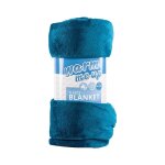 Fleece Blanket Grey Teal