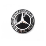 Mercedes Benz 57MM Bonnet Badge - A2188170116 Black Colour
