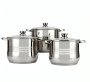 6 - Piece Stainless Steel Cookware Set-non Stick