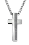 Jared Men's Stainless Steel Cross Necklace 15X30MM On A 50CM Chain