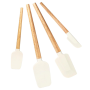 4 Piece Nonstick Silicone Spatula Set Heat Resistant Cooking Tools Set