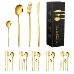 24 Piece Stainless Steel Cutlery Set Flatware Set With Silverware HOLDER-JG20375401