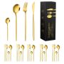 24 Piece Stainless Steel Cutlery Set Flatware Set With Silverware HOLDER-JG20375401