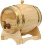 5L Pine Wood Aging Barrel With Stand And Tap For Wine Whiskey