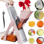 Jonscook Safe Mandoline Food Slicer For Kitchen - Vegetable Chopper With Adjustable Thickness Multifunctional Veggie Chopper Veg
