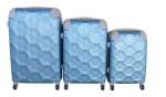 Smte 3 Piece Luggage Set Light Blue With Keychain