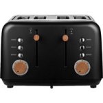 Boden Stark Anson Collection 4 Slice Stainless Steel Toaster - Black