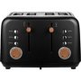 Boden Stark Anson Collection 4 Slice Stainless Steel Toaster - Black