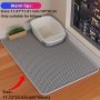 Honeycomb Double Layer Cat Litter Trapping Mat Non-slip Washable Cat Cleaning Mat For Pet Toilet Kennel Litter Box