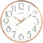 Rhythm Rose Gold Metal Exterior Wall Clock 40.8 Cm X 40.8 Cm X 4.5 Cm