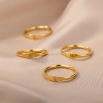 Kpop Signet Ring Made Of Stainless Steel 18KGOLD Plated You Got An Alphabet To Choose Silvery Or Golden Make Your Call Match Dai