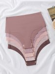 5PCS High Waist Seamless Mixed Color Panties Pack Women's Underwear & Lingerie