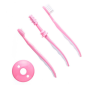 Snookums Infant Toothbrush Set - 3-PIECE - Pink