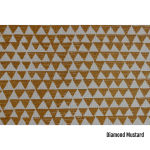 Mustard Printed Napkin Set - Diamond