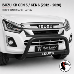 Isuzu Kb Gen 5 And Gen 6 2012-2020 Nudge Bar Black –