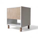 Thendo Bedside Pedestal White Or Black - Black