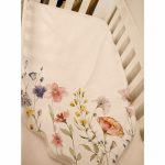 Oval Cot Duvet Cover With Inner Wildflower With White Background In Stock