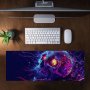 Cyberpunk Skull Sci-fi By Wikus Schalkwyk Large Desk Pad