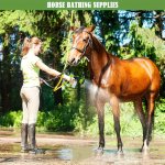 1PC 8-IN-1 Outdoor Horse dog Washer And Garden Hose Nozzle - Perfect For Pet Baths Watering Flowers And Washing Cars