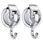 Heavy Duty Vacuum Suction Cup Hooks 2PACK Specialized For Kitchen&bathroom&restroom Organization By Iromic