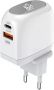 LDNIO 30W Dual Port Wall Charger Usb-c To Usb-c Cable Fast CHARGING-A2522C