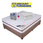 Firm Rest Queen Size Base Set Including Free Mattress Protector & Twin Pillows