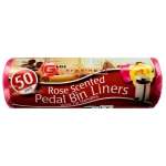 Ghh Pedal Bin Liners Roses Scented 50S