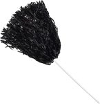 Anderson's Premium Black School Spirit Shakers Cheerleader Pom Poms Sports Fan Football Basketball Homecoming Squad Team Party D