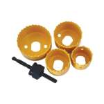Hole Saw Set 5PC Carbon Steel Tork Craft - Cosave Power Build & Whole Rs