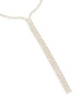 Silver Diamante Waterfall Y-necklace