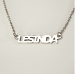 JBSA6N3 - Personalized Stainless Steel All Capitals Name Necklace
