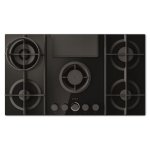 Elica 90CM 5 Burner Gas Hob With Downdraft Extractor