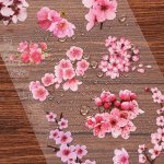 6 Sheets Pet Waterproof Floral Stickers - Self-adhesive Glitter Flower Decals For Scrapbooking Journals Planners & Albums - Plan