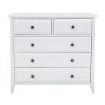 Hampton Chest 5 Drawer White
