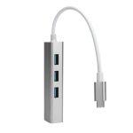 3 Port Usb-c 3.0 Adapter Hub With RJ45