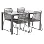 - 5 Piece Madeira Dining Set - Natural Rope