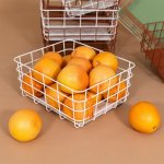 Metal Basket Large 4 Colours - Terracotta