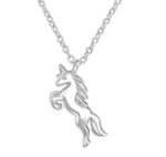 C1142-C36723 - 925 Sterling Silver Unicorn Necklace