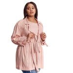 Donnay Plus Size Light Weight Utilty Jacket - Blush