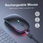 Wireless Mouse Glowing Mouse Dual-mode Mouse Ultra-thin Portable USB Optical 2.4G 5.0 Wireless Dual-mode Mobile Optical Wireless