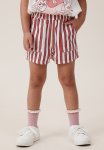 Cotton On Renee Denim Short - Vanilla red Stripe