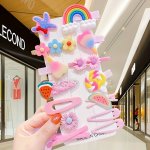 14-PIECE Boho Chic Hair Clip Set For Girls Spring autumn Golf-inspired Hair Accessories For Teenagers And Tweens