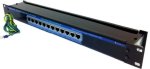 12 Channel Network Gigabit Surge Protector 10 100 1000MBPS Poe