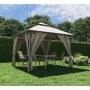 Gazebo Oxis Cover Steel 300X300CM Taupe
