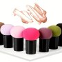 Mushroom Head Shape Puff Makeup Sponges With Handle For Liquid Creams Powder Puff Sponge Beauty Makeup Eggs Do Not Eat Powder Wet And Dry