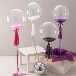 10PCS Transparent Stretch Balloons - Perfect For Birthday & Wedding Parties No Power Needed Featherless
