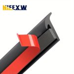Universal Self Adhesive Auto Rubber Weather Draft Seal Strip Car Windshield Edge Sealing Strip Soundproof T-type Edge Sticker