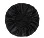 Satin Bonnet Extra Large Silk Bonnet For Sleeping 17 Inches Black