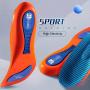 Shock-absorbing Eva Insoles For Sports & Training - Full Arch Support Heel Cushioning Pair